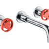 Henry Holt Wall Mounted Kitchen Tap - Brushed Steel